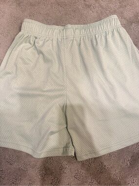Authentic Eric Emanuel Light Mint Mesh Athletic Shorts